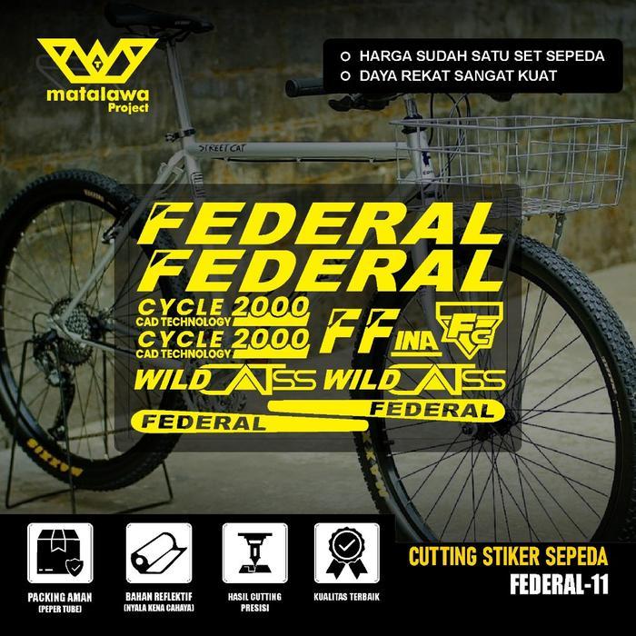 STIKER FEDERAL Sticker Sepeda FEDERAL wild Cat Stiker Streetcat MG 33 MTB BIKE street cat 550 SX 11 
