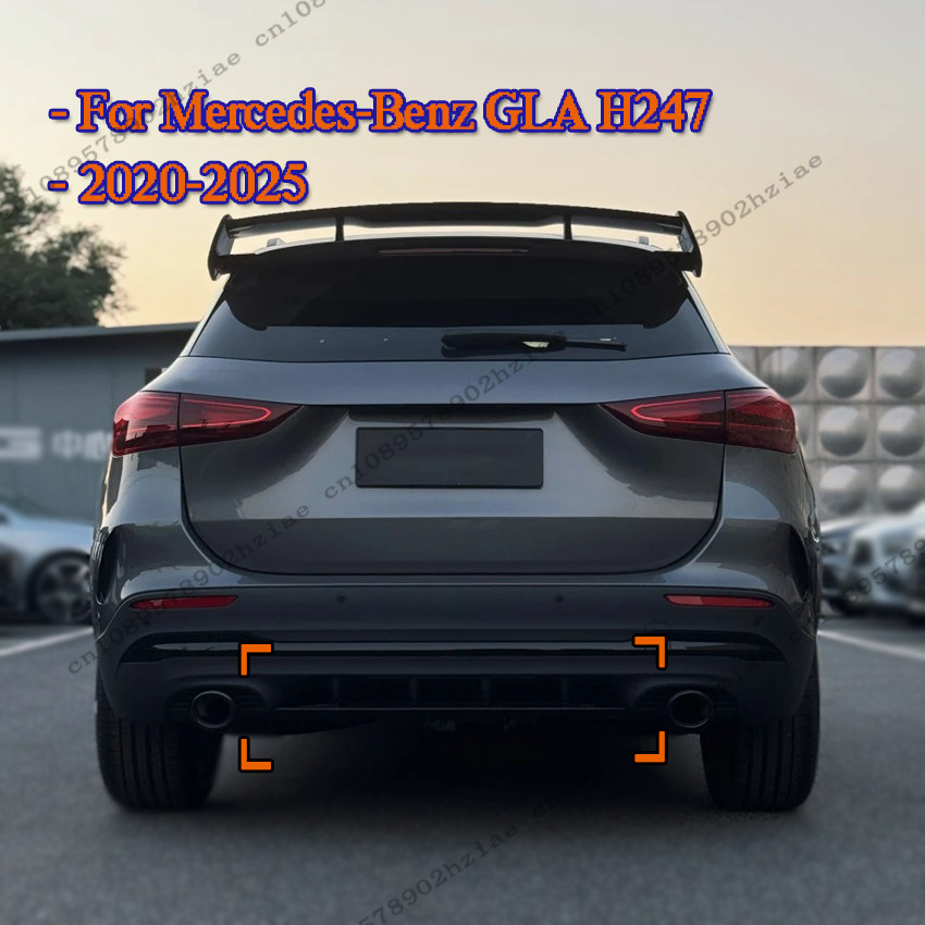 Rear Bumper ffuser Lip For Mercedes-Benz GLA H247 GLA180 GLA200 GLA220 GLA35 GLA45 AMG Line 2020-202