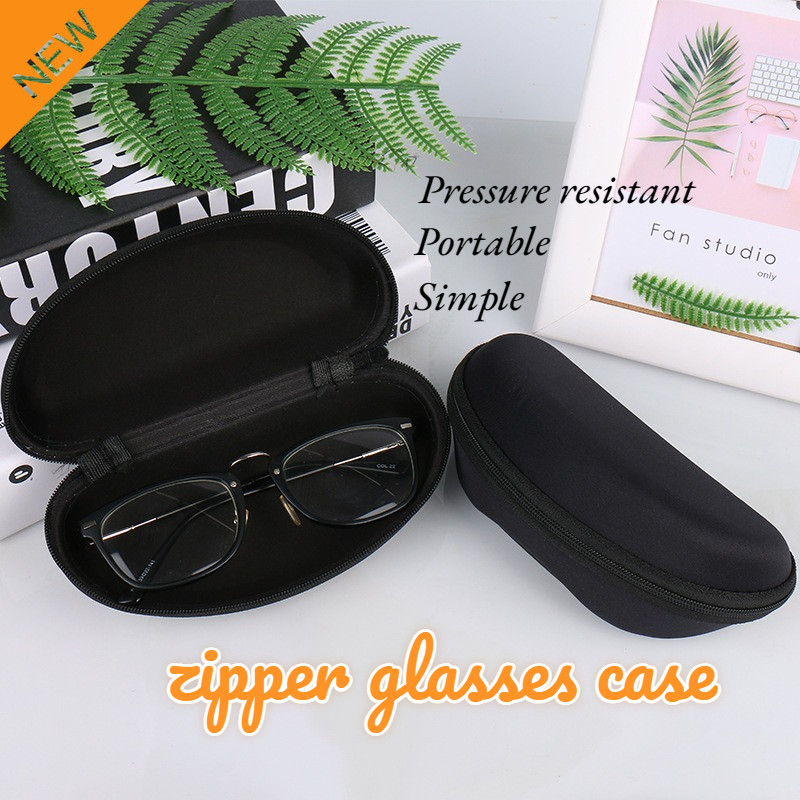Tahan Tekan/Portabel/Resleting Kreatif/Gantungan/Uniseks EVA Kotak Kacamata Terbaru Untuk Miopia/Sun
