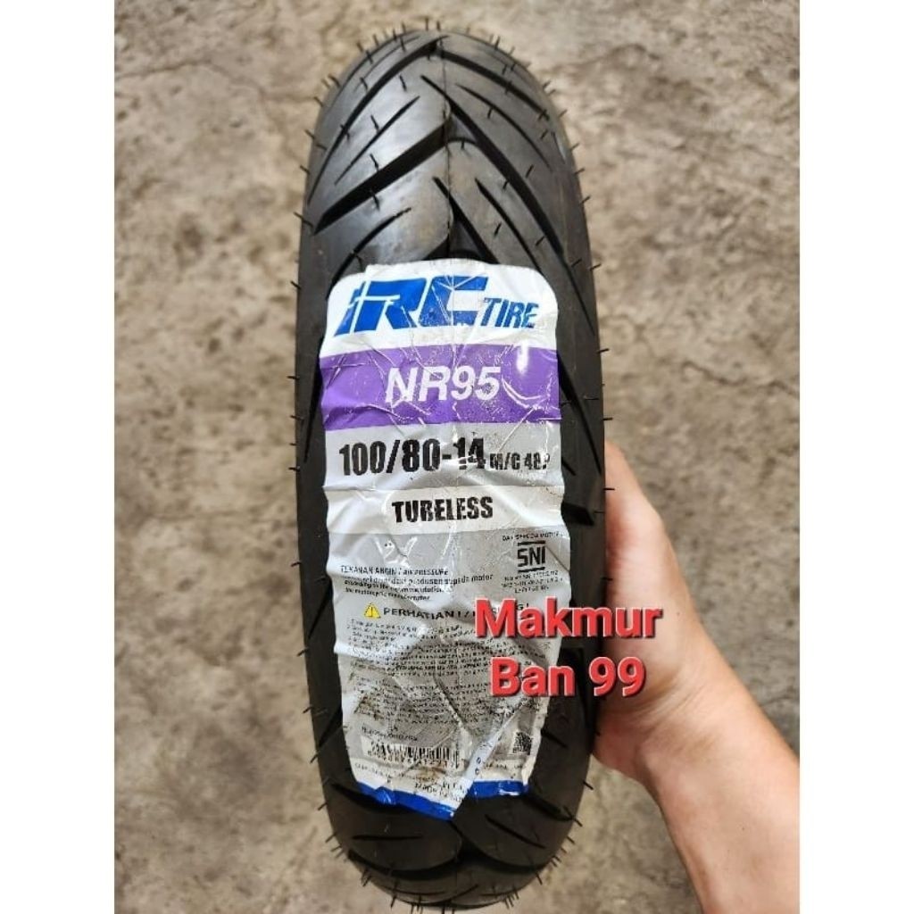 Ban Motor IRC 100/80-14 NR95 Tubeless Ban Belakang Vario 150