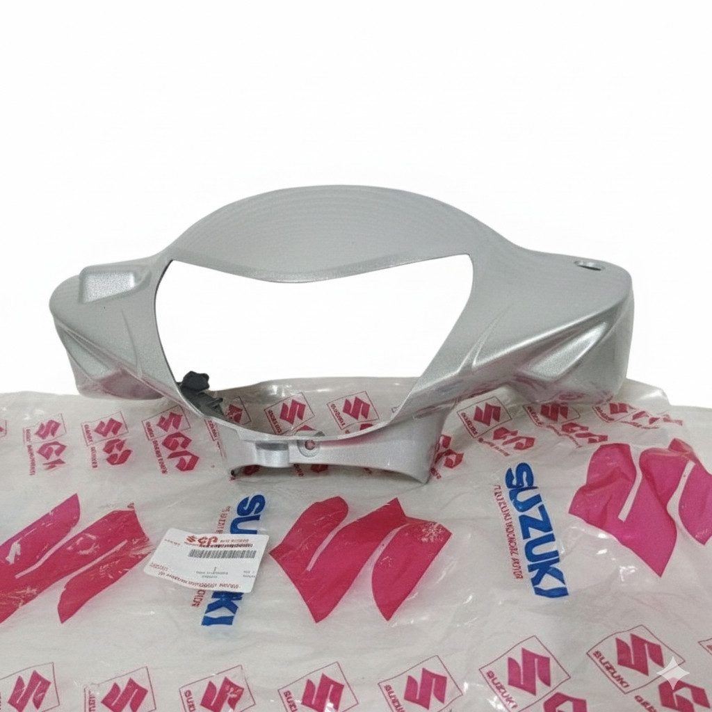 COD Cover Batok totok lampu depan Silver Suzuki New 110 Smash Disc Cakram Original 56311B07H00N735 A