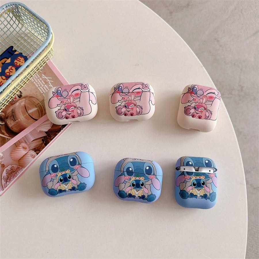 AirPods Pro3 AirPods4 AirPods Pro2 AirPods Pro Airpods3 AirPods2 Cute Cartoon Stitch Kasus Silikon P