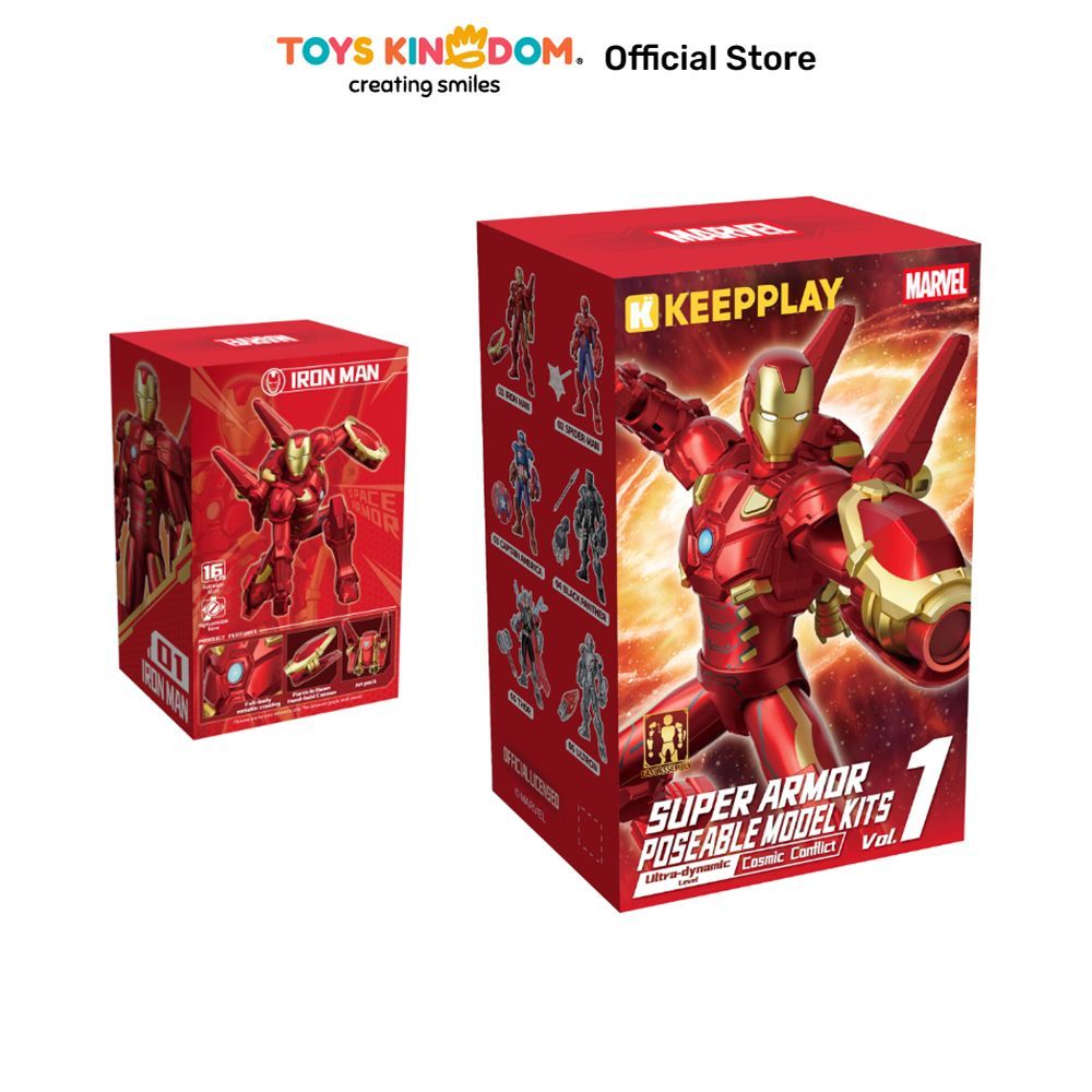Kit Model Iron Man Super Armor Vol 1 Merah Mainan Rakitan Koleksi