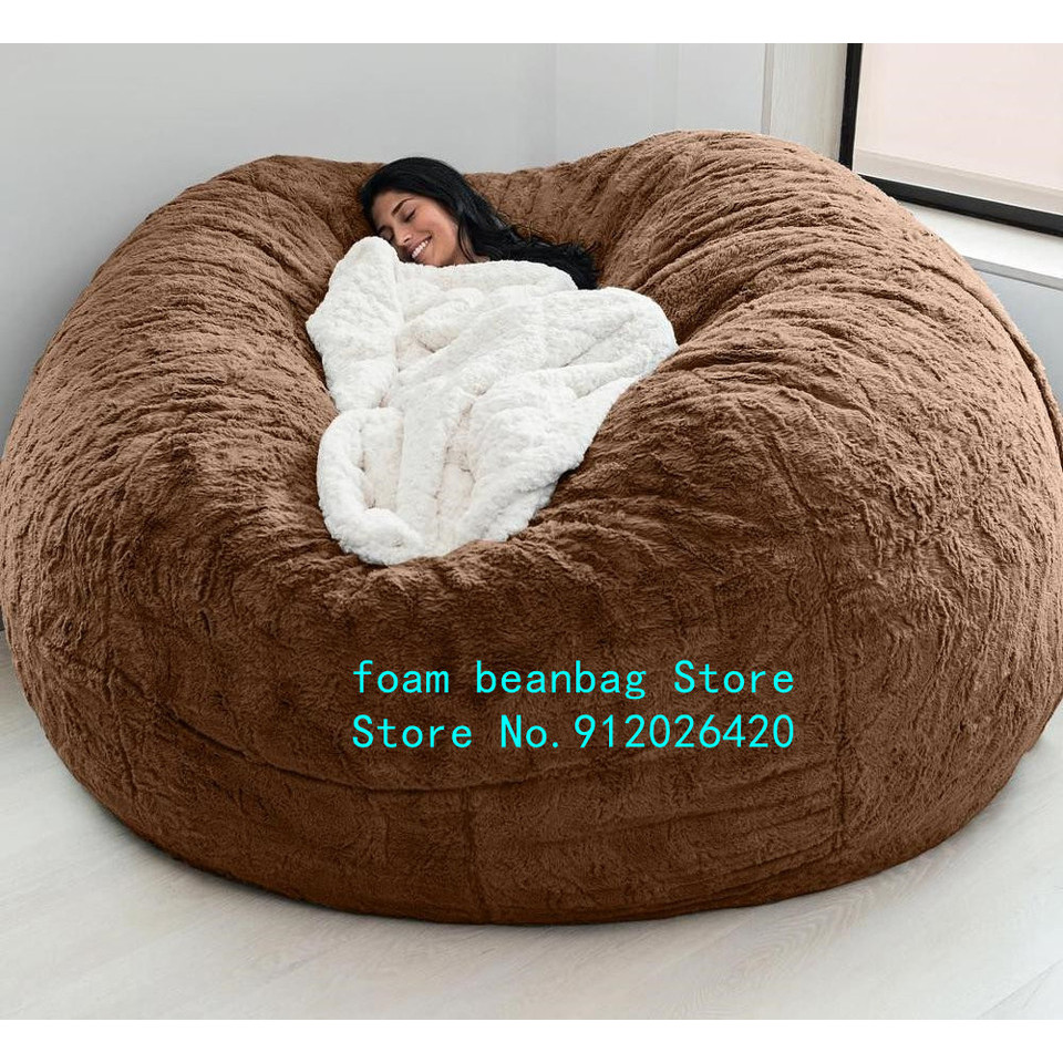 Dropshipping Big Bean Bag Sofa Puff No Filler Floor Seat Futon Lazy Sofa Bed Couch Tatami Comfy Loun