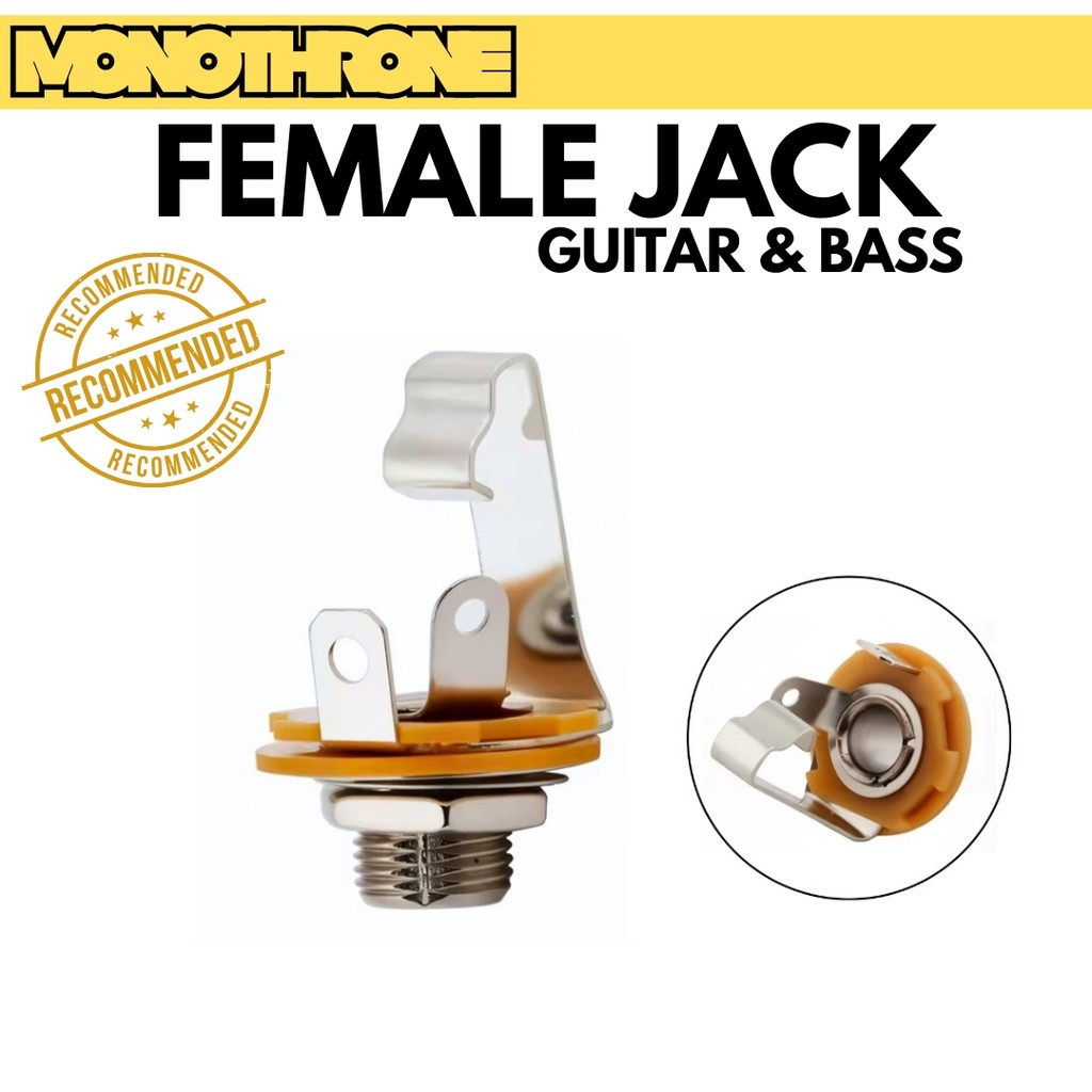 female jack gitar mono jack gitar female socket switch craft soket