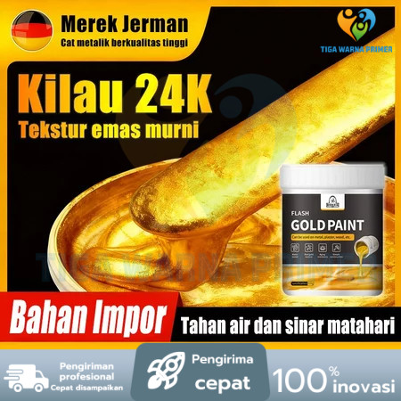 Tekstur emas murni FREE Kuas Emas Cat Gold Cat Kayu dan Besi Emas / Neo Alkycoat Royal Gold / Cat Em