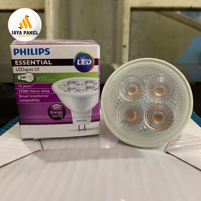 Lampu essential led mr16 5W 2700k kuning