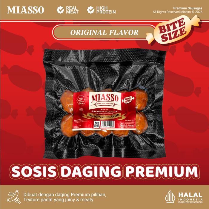 MIASSO ORIGINAL Bite – Sosis Premium Halal | Frozen Food Viral & Cemilan Kekinian