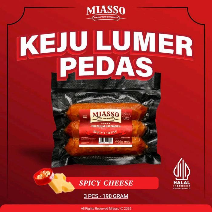 SOSIS KEJU LUMER  SOSIS MIASSO 190GR - Cheese bomb