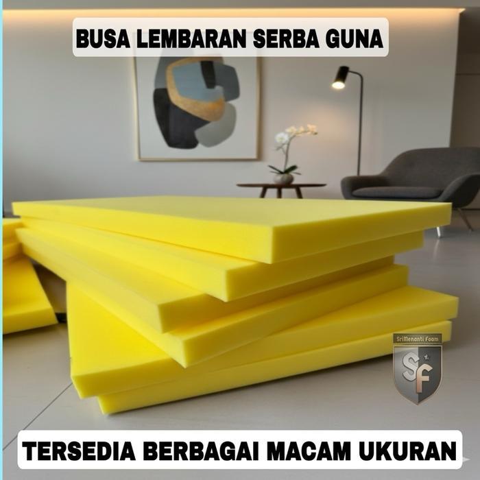 Busa Lembaran Serba Guna 200x120x5cm - Busa Alas Setrika & Duduk - Matras Kasur - Tersedia Berbagai 