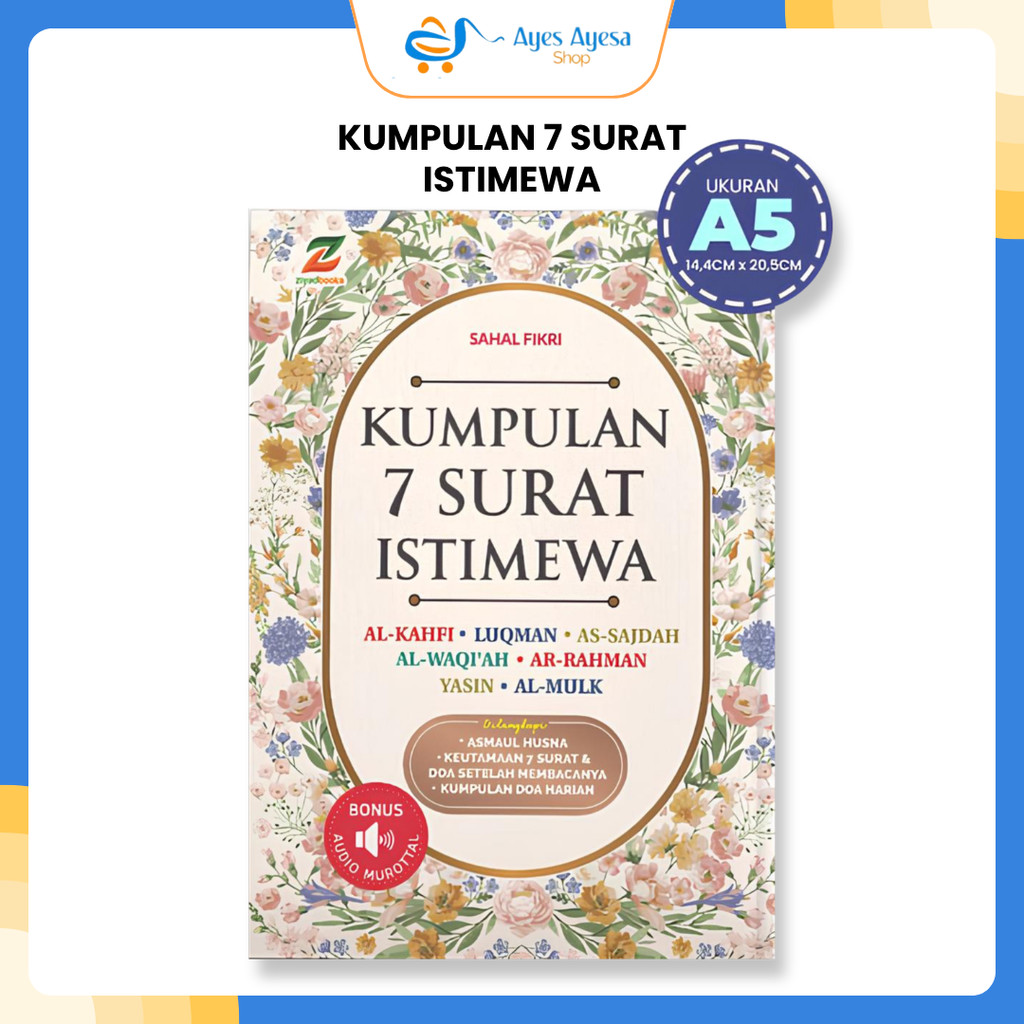 Ziyadbooks Official Buku Kumpulan 7 Surat Istimewa Dalam Al-Quran A5 Dengan Keutamaan Luar Biasa Ziy