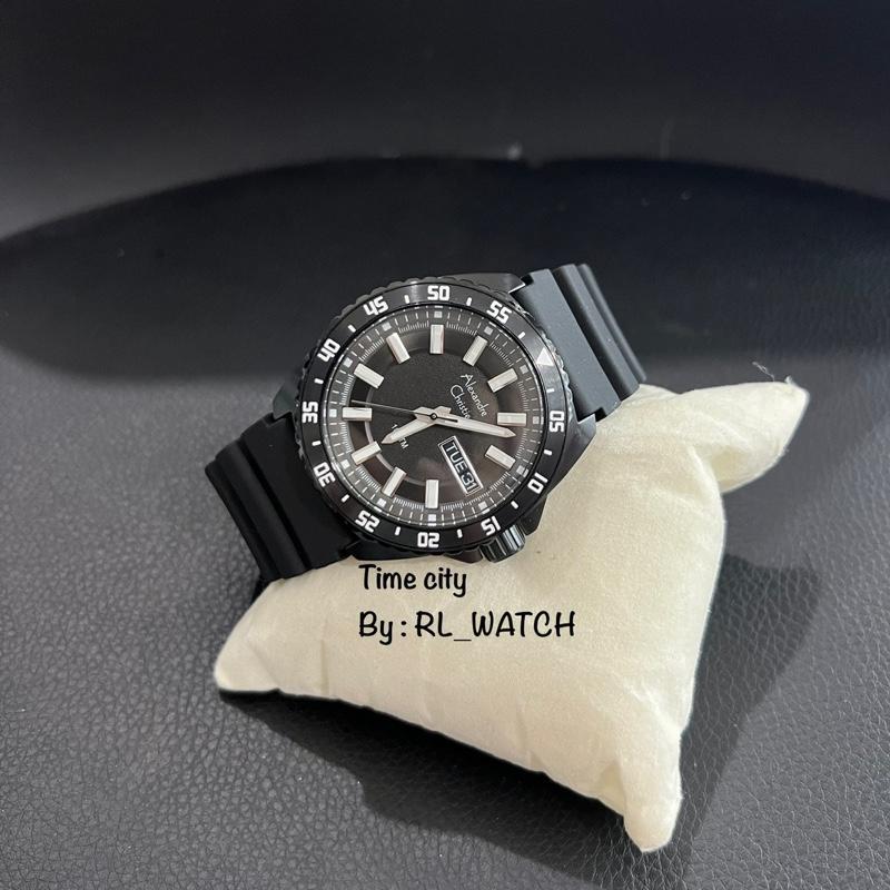 Jam Pria Alexandre Christie AC6541 Karet Analog