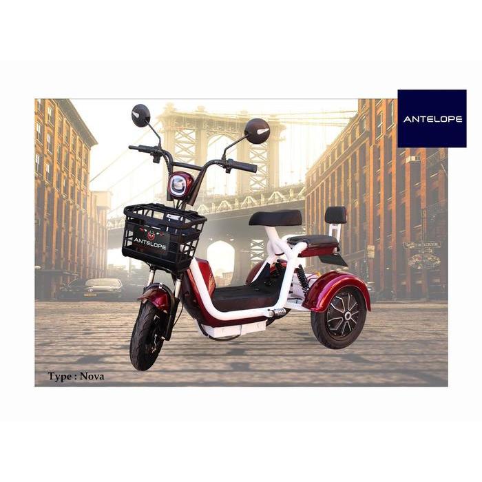 Sepeda Listrik Roda 3 Antelope Nova Pro 500W Battery 48V 12Ah - Merah