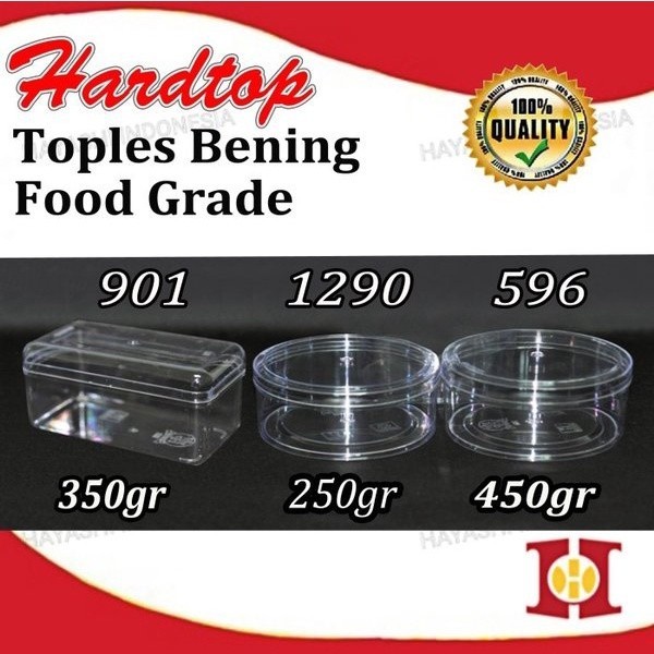 Toples Kue Kering Nastar Polos Bening Bulat Kotak Persegi Plastik Mika