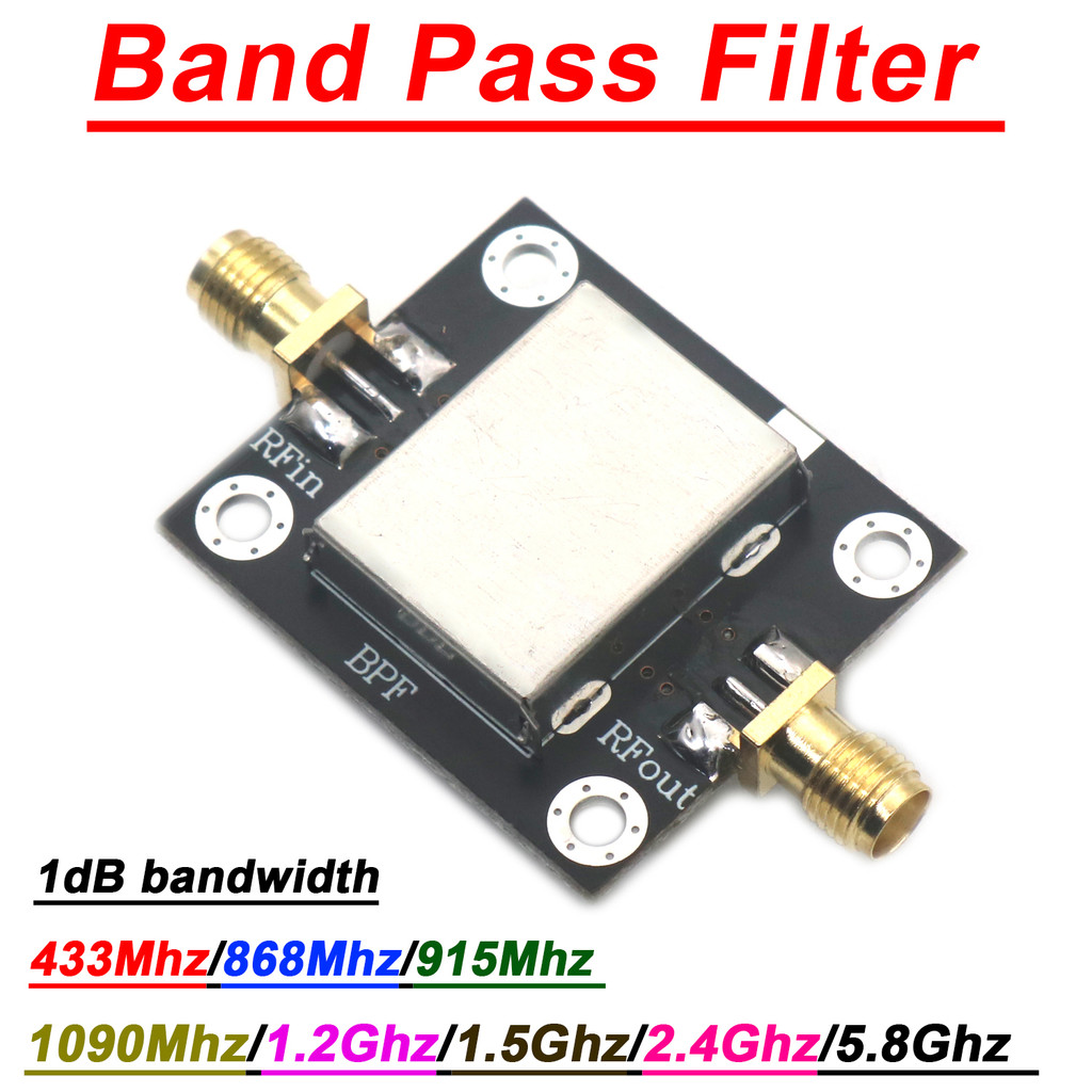 433Mhz~5.8Ghz BPF Band Pass Filter 868Mhz 915Mhz 1.5Ghz 2.4Ghz Bandpass LC Filter Walkie-talkie LORA