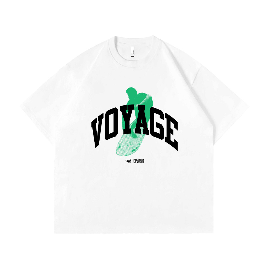 GVFI Oversize T-Shirt Surf Le Voyage 20s White