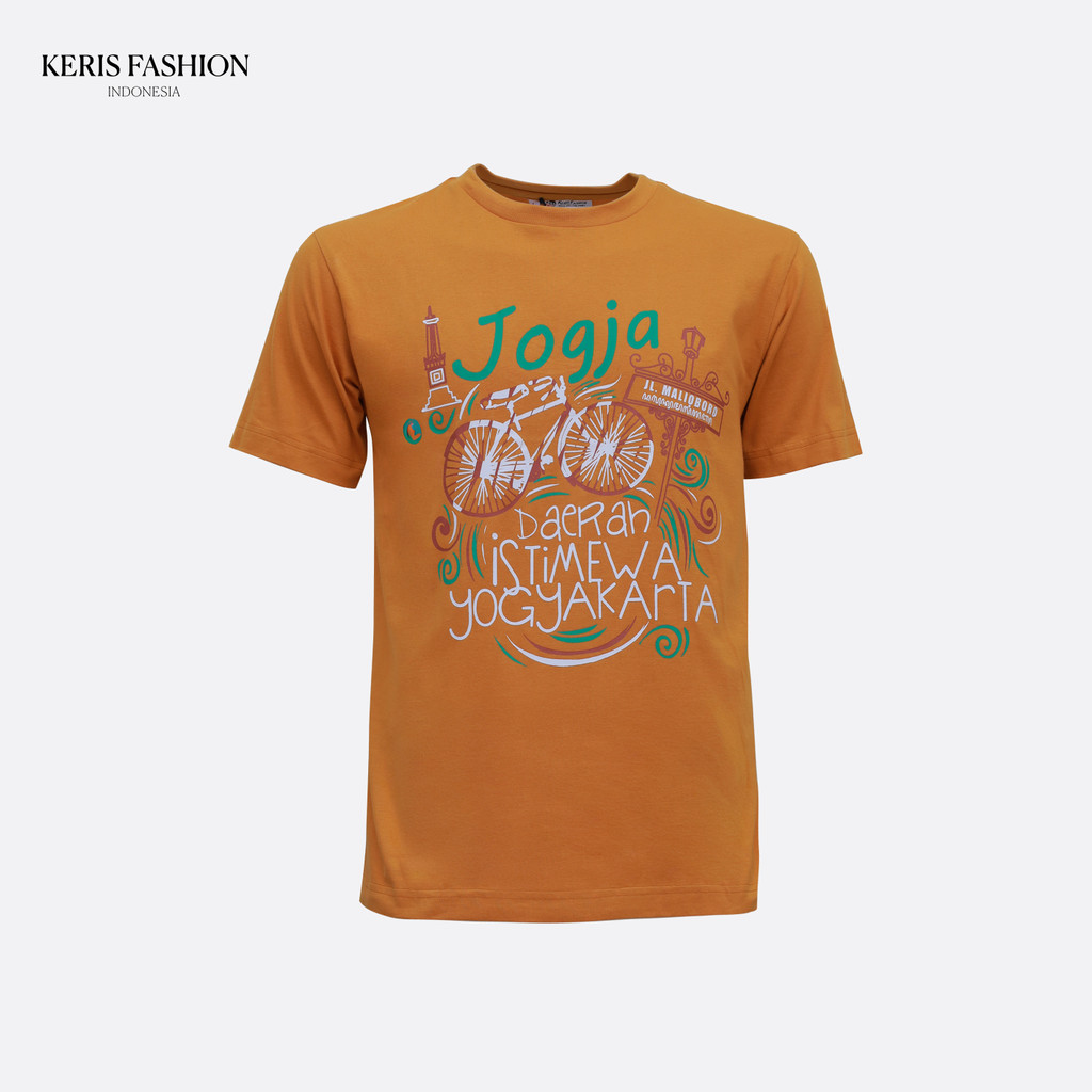 Keris Gallery T-Shirt Dewasa Motif Onthel Jogja - Kuning