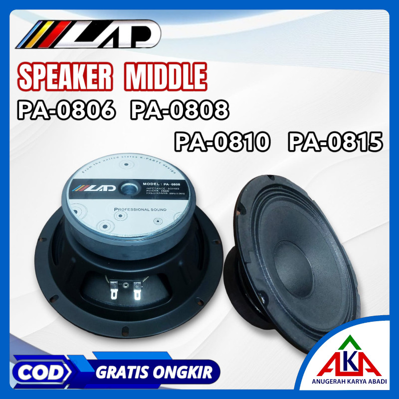Middle Speaker Mid LAD 6.5 / 8 / 10 / 12 / 15 Inch Professional Sound