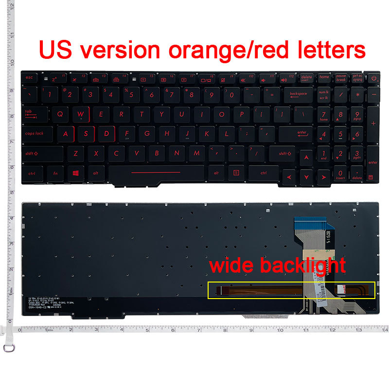 USRU Laptop keyboard For ASUS ZX53V ZX53VD ZX553 ZX553VVD FZ53VVD FX53 FX53VVD FX553 FX553VEVD FX753
