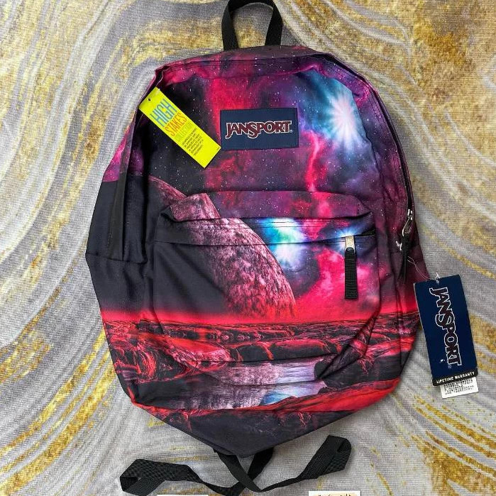 Tas Jansport Ransel Sekolah Motif Galaxy Ransel Jansport