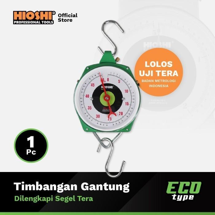 Timbangan Gantung Manual Jarum Analog 150 200 kg ECO HIOSHI / Ukur Berat Buah Sayur Hanging Scale