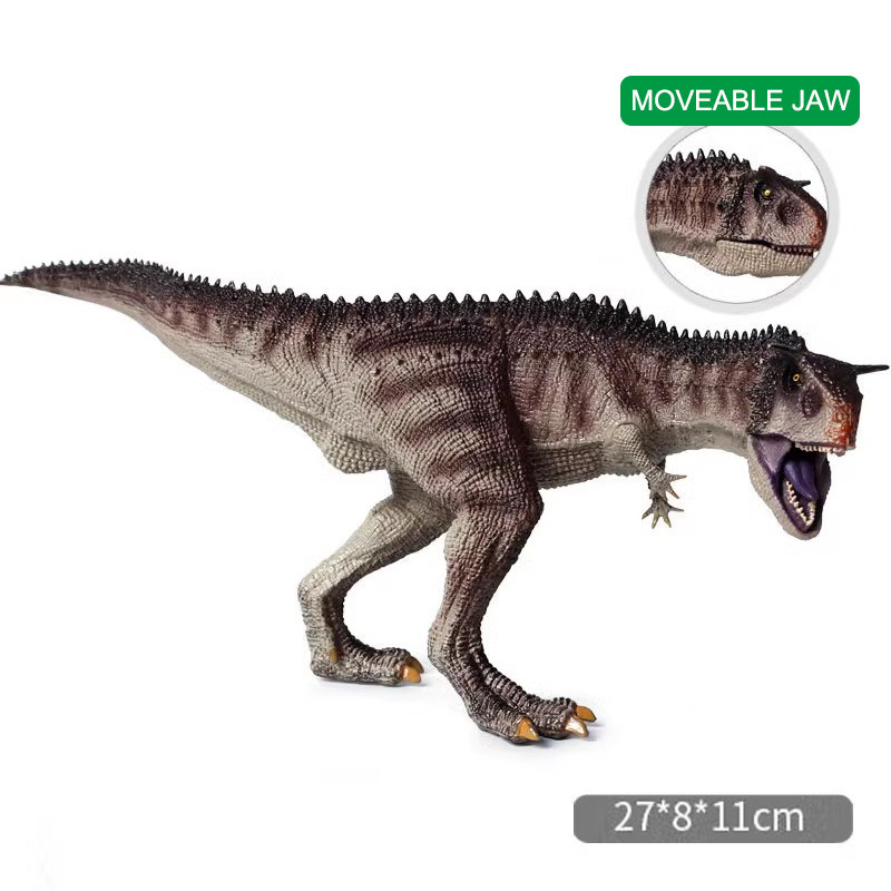 Carnotaurus Dinosaur Toys with Moveable Jaw, , Birthday Cake Topper, Family Party Gifts for Kids Age