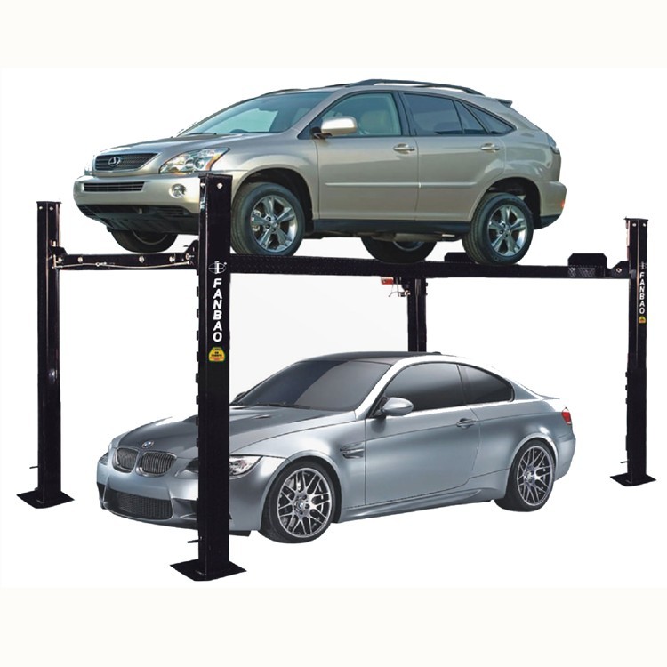 CE Certified 40T Vehicle Elevator Steel FourPost Car Lift 4 Post Parking Car Hoist Made In China