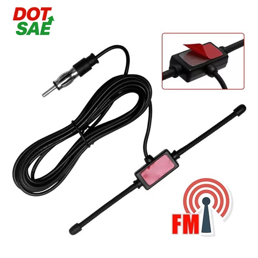 DOT SAE 3Meter Antena Radio Mobil AM FM Universal Car Antenna 433MHz Auto Signal Pick Up Antena Peng