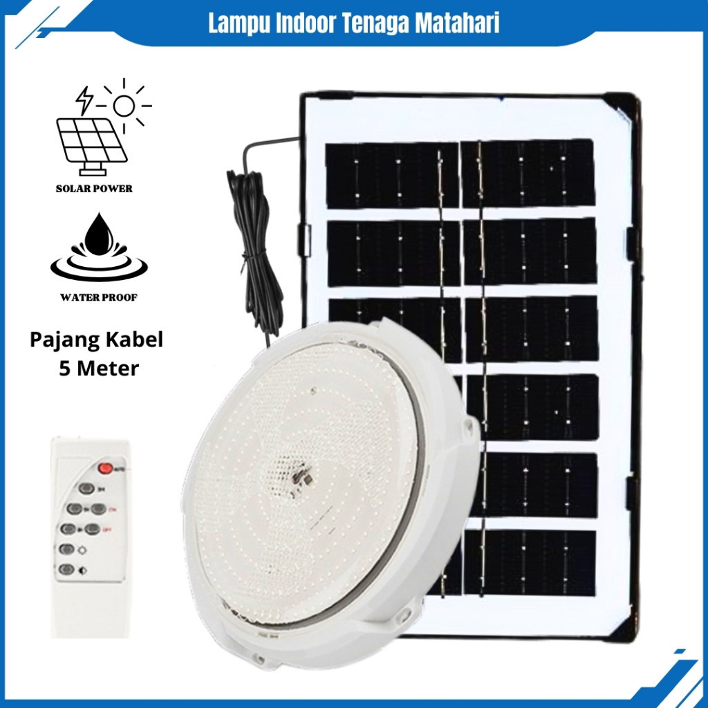 Lampu Tenaga Surya Solar Ceiling Pafond Lampu Indoor Lampu led Kamar Tenaga Matahari