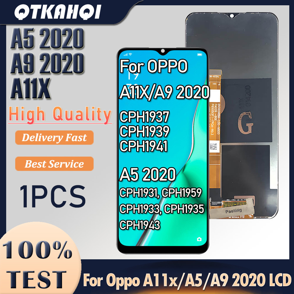 6.5 in For OPPO A5 2020 LCD CPH1931 CPH1959 splay Tou Screen gitizer For Oppo A9 2020 A11x CPH1937 C