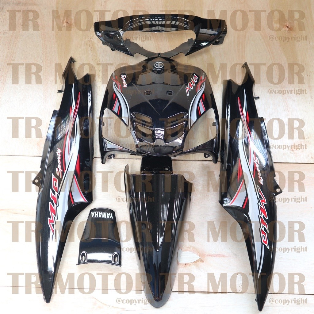 COD - Body Mio Sporty Full Set 2005 Hitam Body Halus Mio Sporty Mio Lama - Bahan ABS