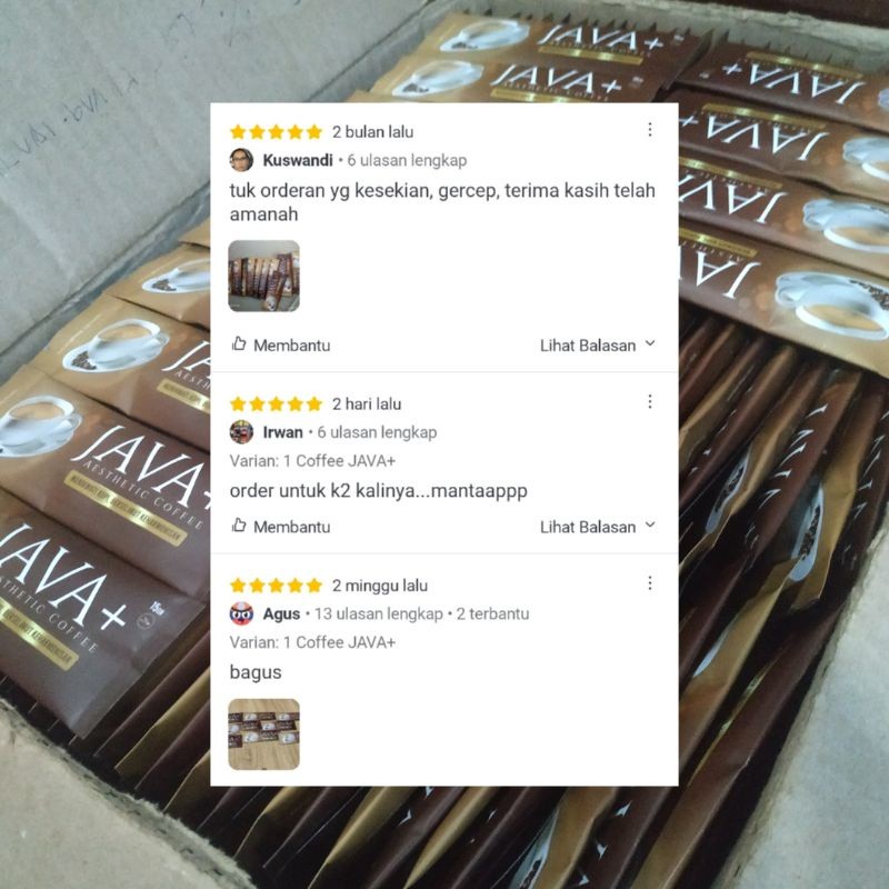 JAMIN MURAH Kopi Java Plus 5 Sachet Kopi JAVA+ Kopi Vitalitas Terfavorit(BISA LANGSUNG ORDER)