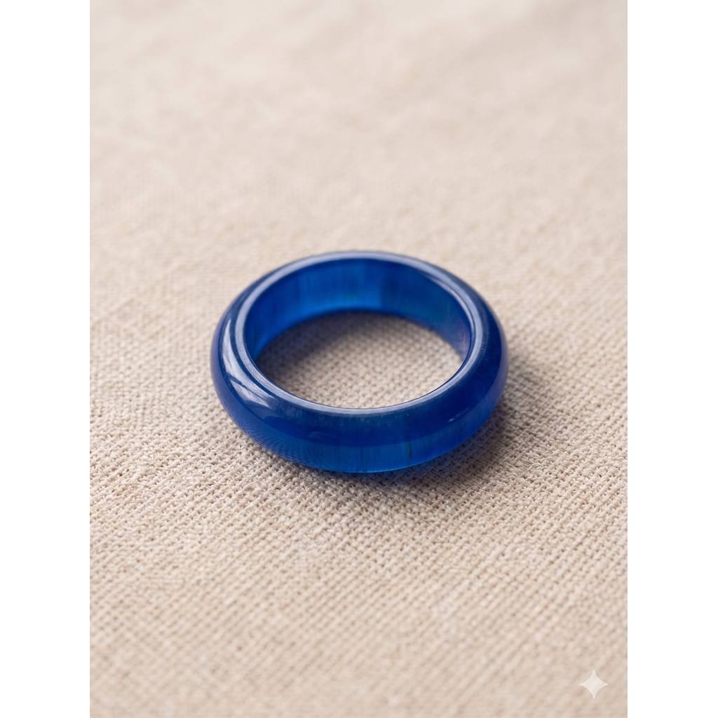 Deep Ocean Blue Stone Ring (Cincin Blue Ocean)