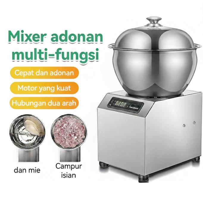 Pengaduk Adonan Multifungsi Stand Mixer Komersial Rumah Tangga Pengaduk Adonan Otomatis Penuh 5 KG
