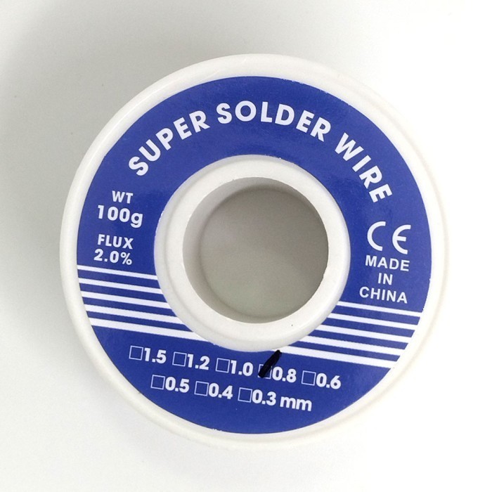 Kawat Timah Solder 0.8mm Tingkat Murni Kawat Tinggi 100gr  ORIGINAL DPT PPP