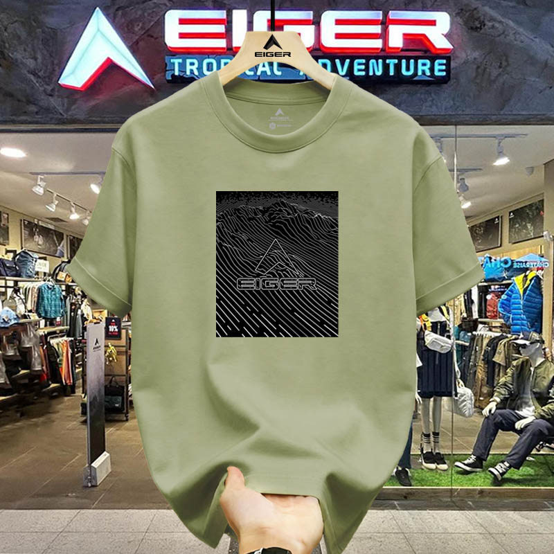 Kaos Eiger 100% Original Pria Adventure Casual Trendy Lengan Pendek T-shirt