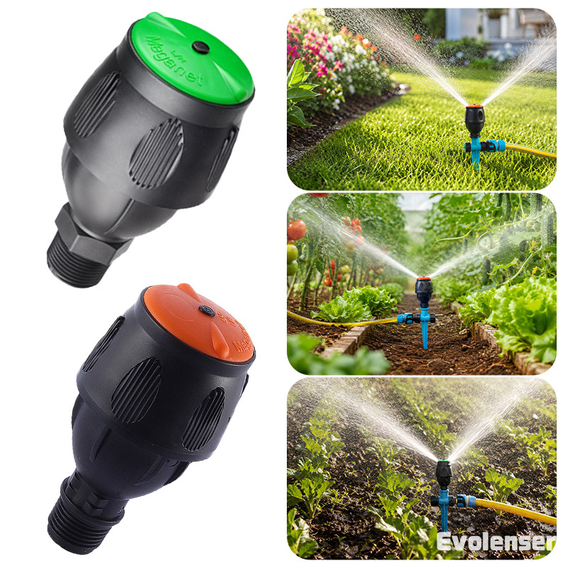 Impact Sprinkler Berputar 360° RADIUS 14meter Siraman Merata sprinkler pertanian springkler bola evo