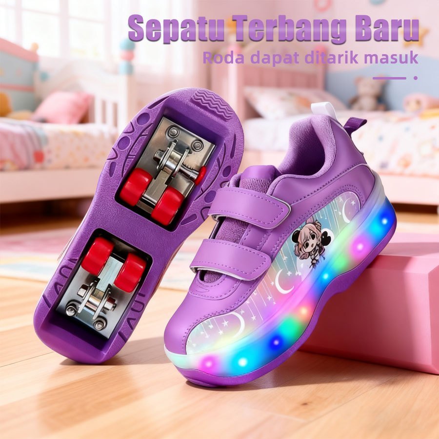 Sepatu Roda LED - sepatu roda anak perempuan /sepatu roda anak laki laki/Sepatu Roda Anak 4 Roda