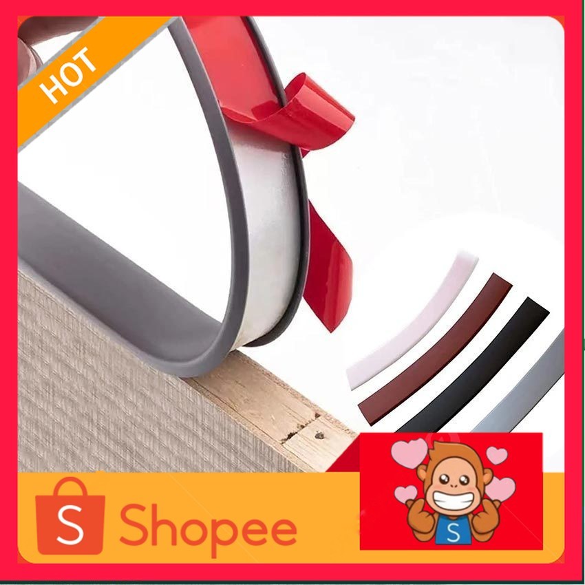 2 Meter Edging PVC Pinggiran HPL Warna Solid Lebar 2.2cm Tebal 1.5cm Edging HPL Pelapis Pinggir Meja