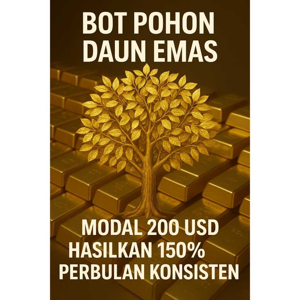Ea Mt4/Mt5 Robot Trading Bot Pohon Daun EMas Profit 150% /Bulan Sdh KOnsisten 6 Bulan DIsertai denga