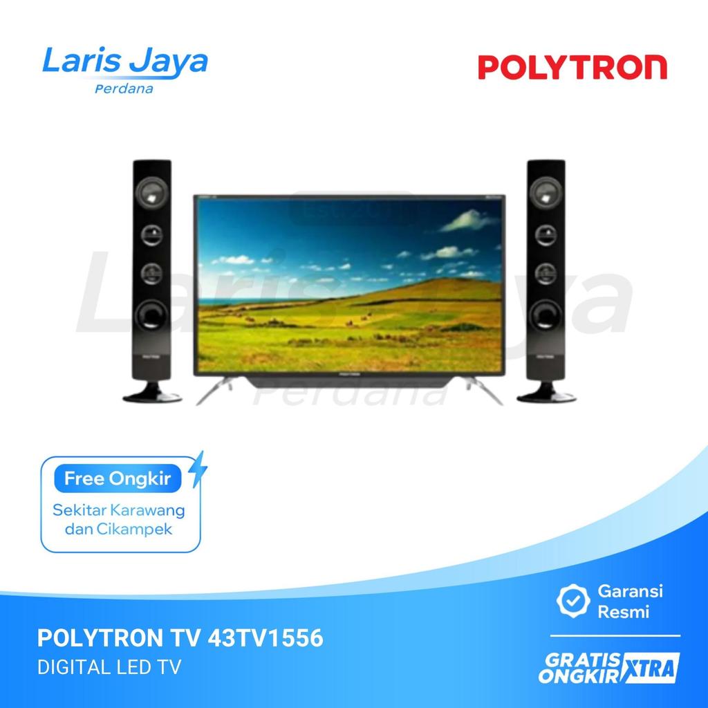 TELEVISI POLYTRON DIGITAL LED TV 43TV1556 / 43-TV1556 | 43 inch, Digital TV - KARAWANG