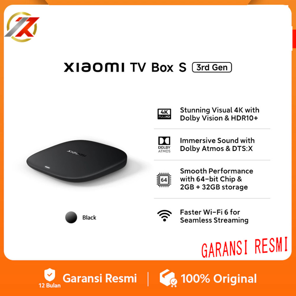 XIAOMI TV BOX S (3rd Gen) 4K UTRA HD Smart Google TV | Xiaomi Tv Box S Smart Ultra HD Dolby Vision A