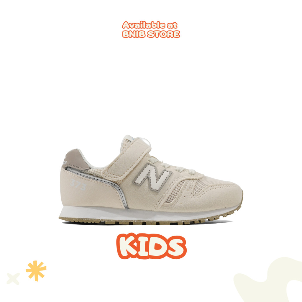 Sepatu Sneakers Anak NB Kids 373 Bungee Lace Top Strap Peach Blossom Original