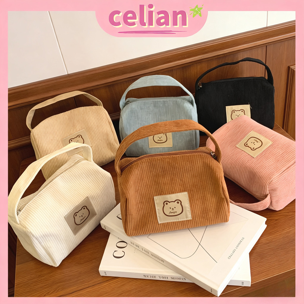 Cosmetic Bag/Beruang Lucu Tas Make Up/ Pouch Make Up Pouch Multifungsi/Pouch Mini Lucu Puffy Gina Po