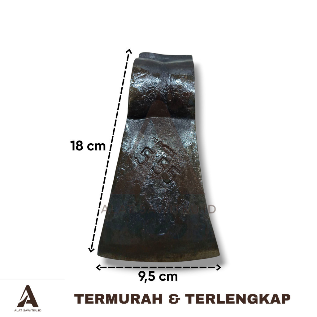 KAMPAK KAYU JAWA 555 BESAR POTONG BAJA SUPER TEBAL DAN TAJAM (ALATSAWITKU.ID)