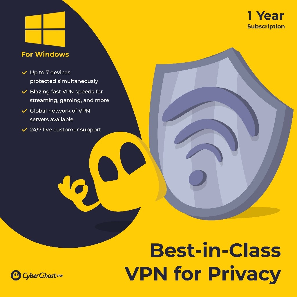 For Windows Software CyberGhost VPN Original 7 Device