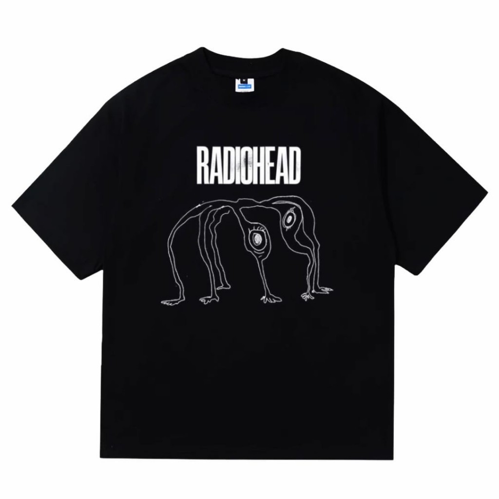 Nebula Tshirt Radiohead Vintage Kaos lengan pendek Putih