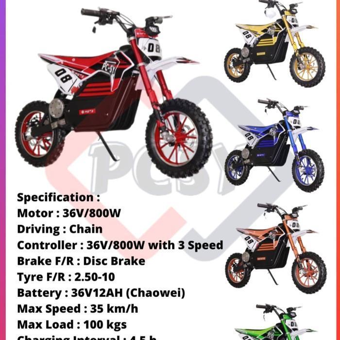 Mini Motor Trail Mini Pocket Bike PC Moto Electric Elektrik Listrik