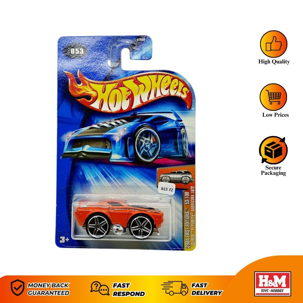 Hot Wheels First Editions Blings Plymouth Barracuda 1972 - 613FZ - FZ12