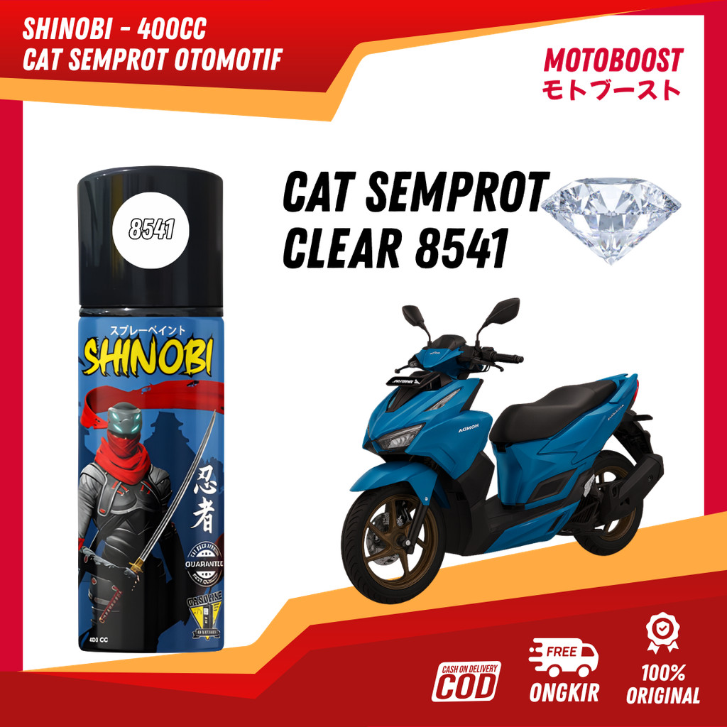 Pilox Cat Semprot Shinobi Tahan Bensin 400 CC - Clear Diamond 8541